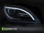 Preview: LED Tagfahrlicht Design Scheinwerfer für Mercedes Benz ML W166 11-15 schwarz